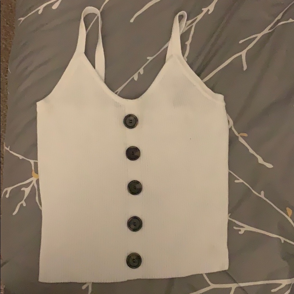 White crop top
